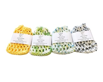 Crochet Cotton Soap Saver, Soap on a Rope | Reusable Eco Friendly Soap Holder