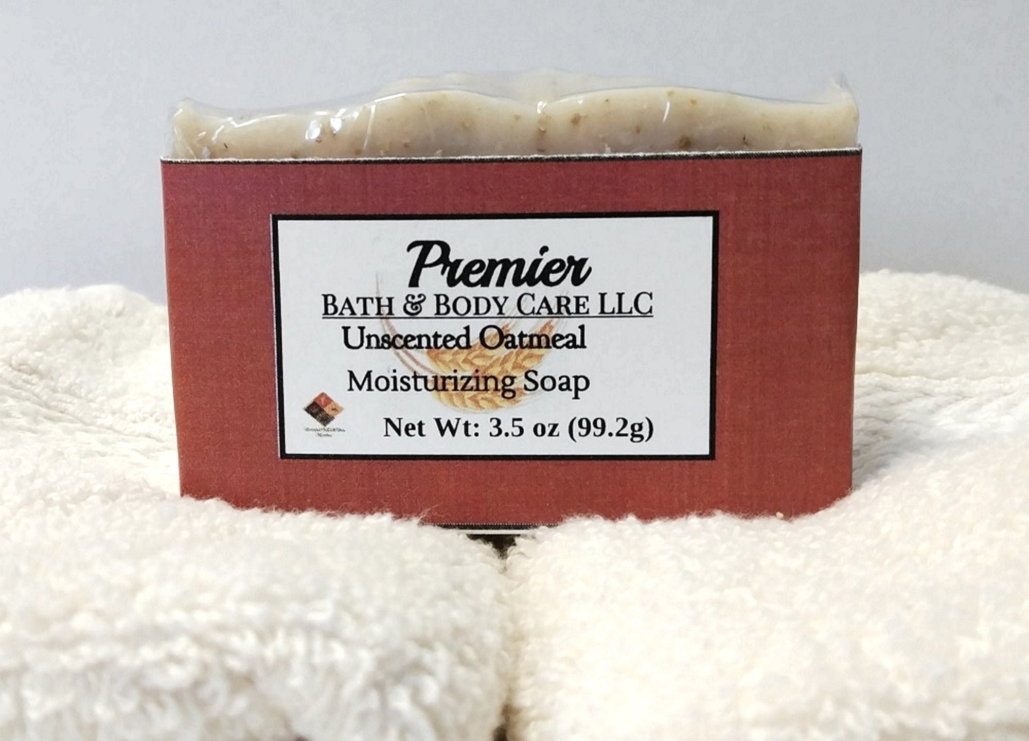 Handmade Unscented Oatmeal Soap, All Natural Soap Bar, Unscented Soap