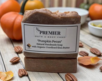 Pumpkin Pecan Soap Bar - Handmade Limited Edition for Fall & Christmas Scents