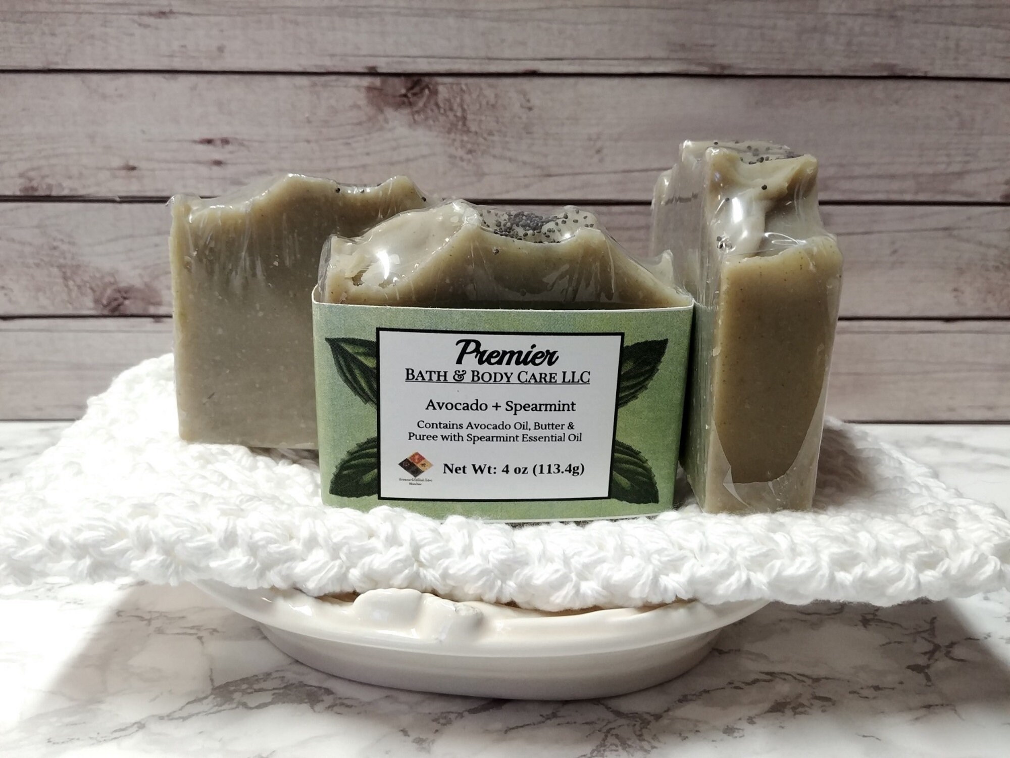 Avocado Spearmint Soap All Natural Fresh Avocado Avocado butter