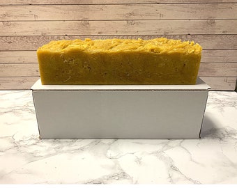 Wholesale Lemongrass Soap Loaf | 3+ lbs Soap Log | Eleven  1" Handmade Soap Bars
