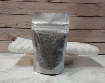 Raspberry Sea Salt Foot Soak, Mineral Sea Salt Bath Soak, Travel Size