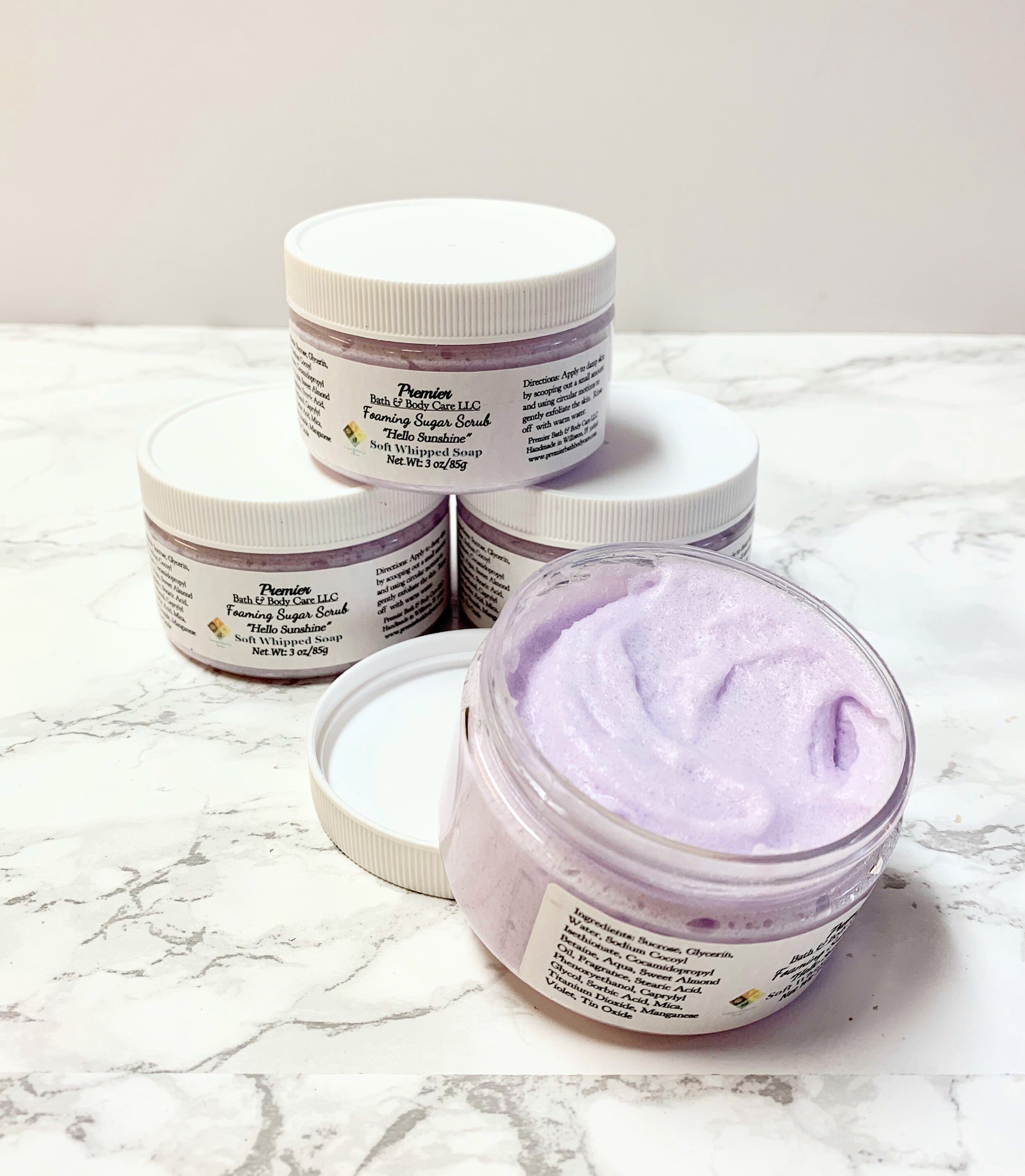 Whipped Sugar Scrub Soap, Exfoliating Scrub,