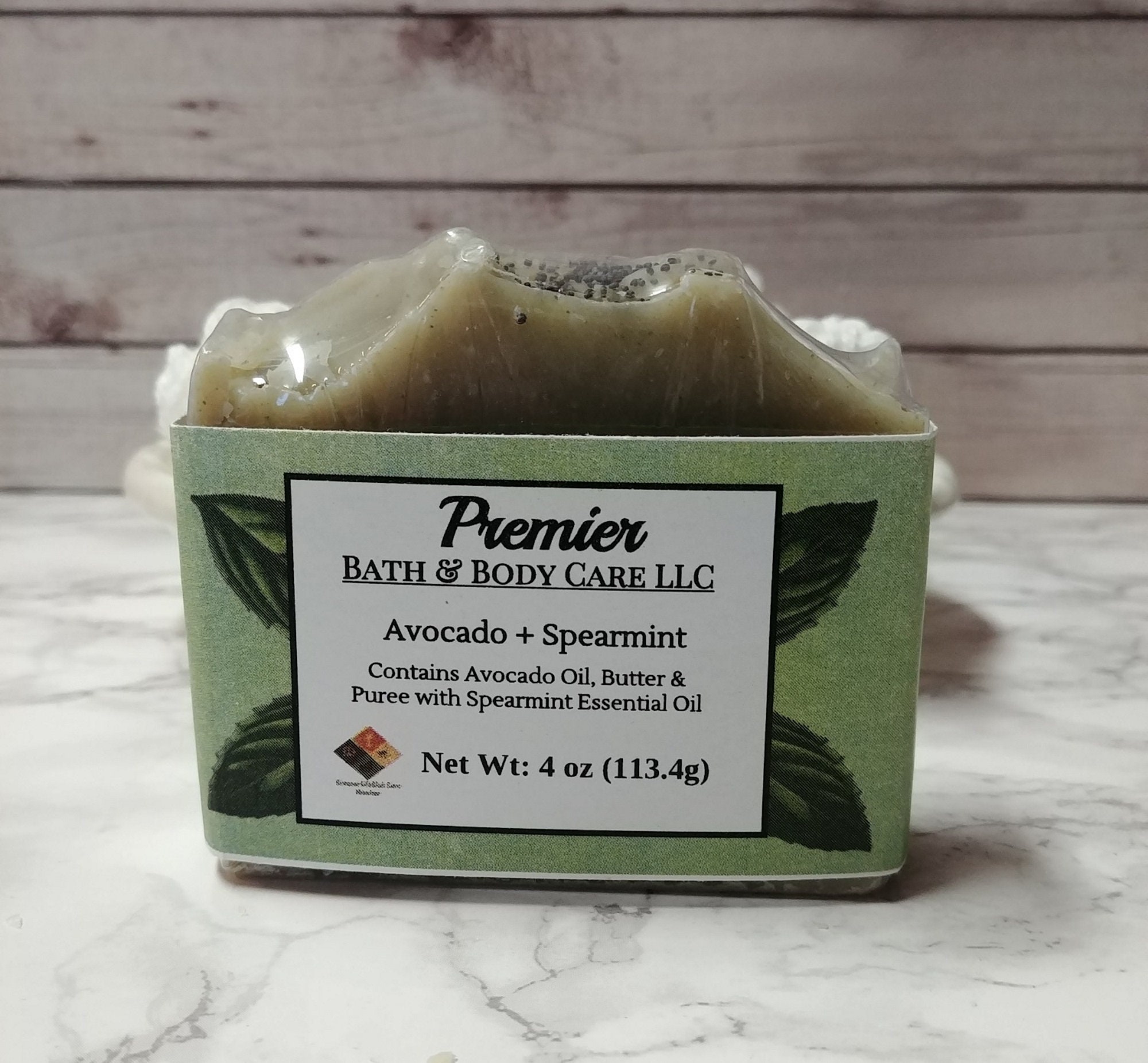 Avocado Spearmint Soap All Natural Fresh Avocado Avocado butter