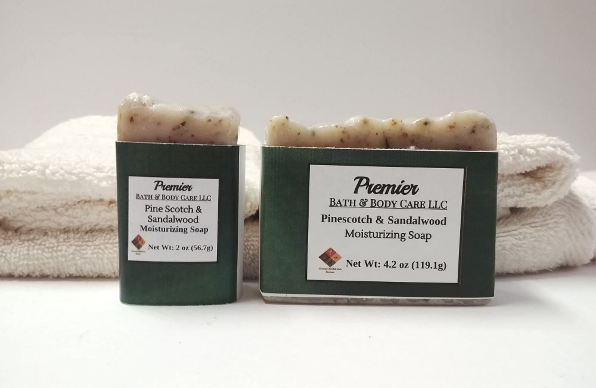 Handmade Pine Scotch & Sandalwood Soap, Men's Cologne Soap