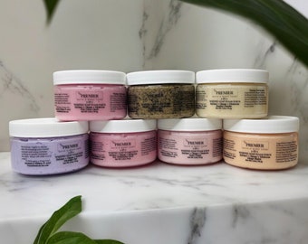Set of 4 Whipped Sugar Scrub Soap, Exfoliating Body Scrubs, Whipped Soap, Gift Idea, Gift for Her, Gift for Mom, Gift for Him, Free Shipping