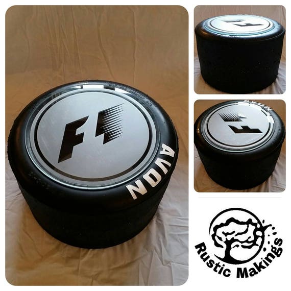 Motorsport Drag Rally Racing Tyre Glass Lounge Coffee Table Image 0