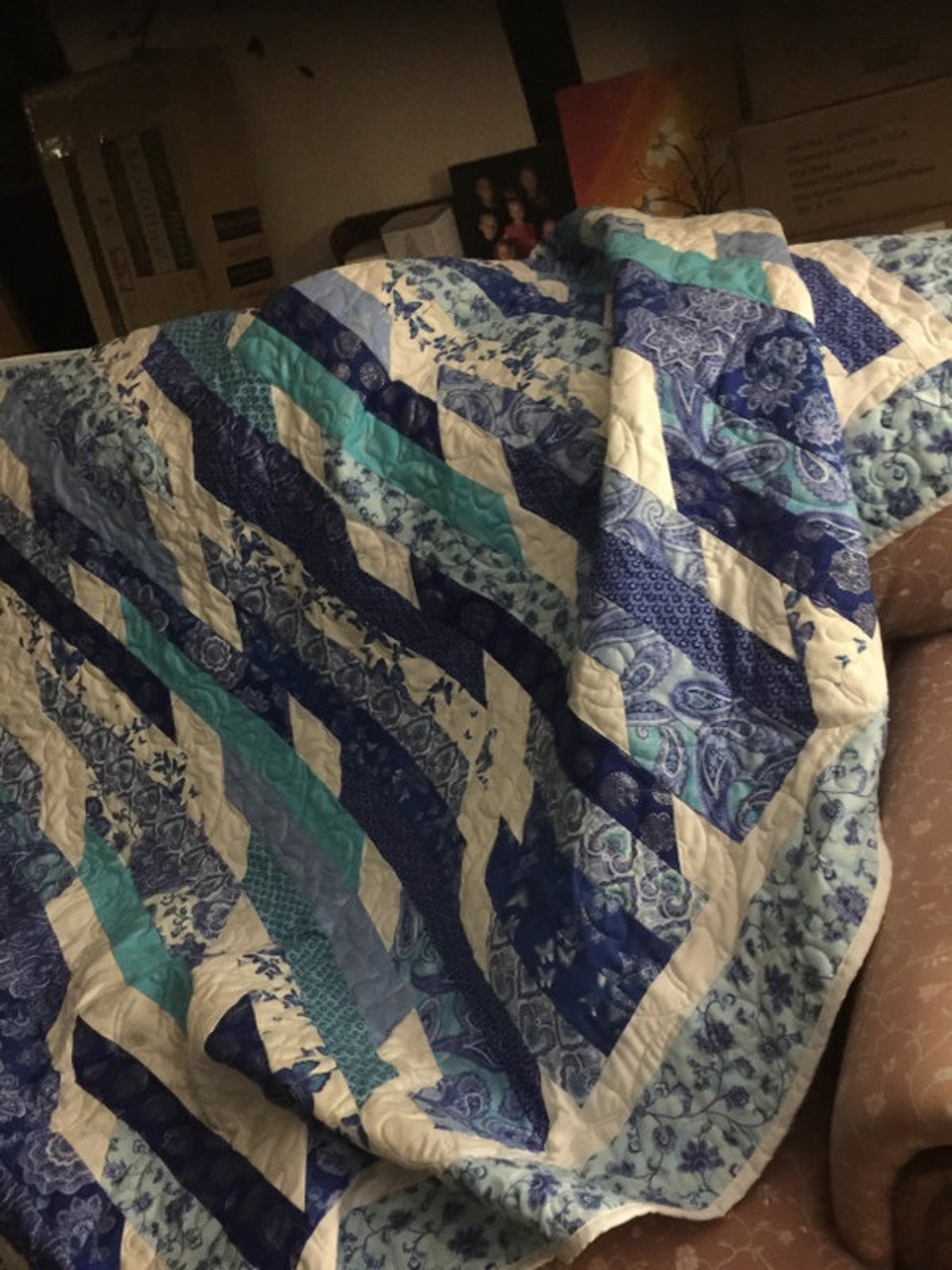 Blue Drag Race Quilt Etsy