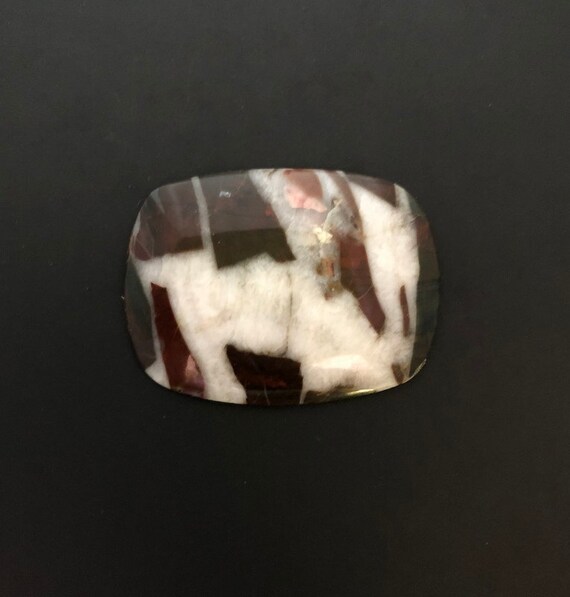 Landscape Jasper Cabochon 61.4 ct Scenic Jasper cabochon size 40mm by 28mm Designer Jasper Cabochon