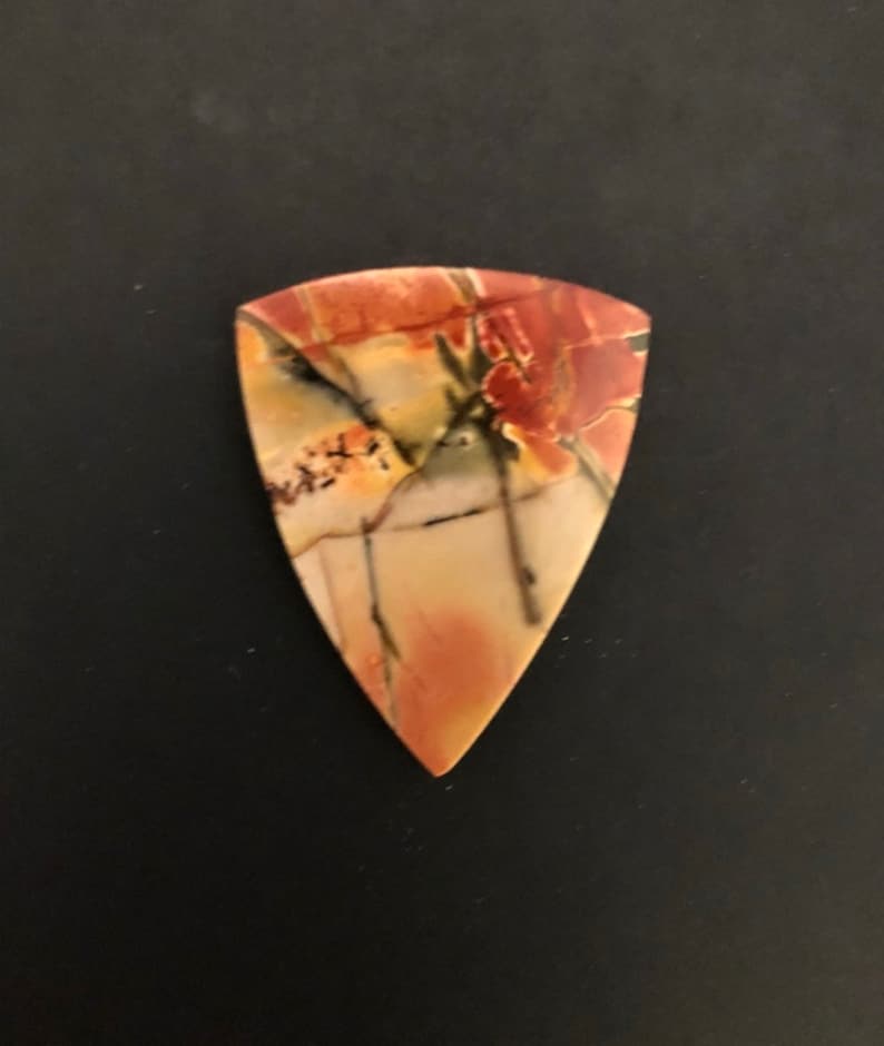 Dynasty Jasper Cabochon VERY BEAUTIFUL! Designer Cabochon 40x30x6mm Designer Jasper Cabochon Perfect Polish on two sides