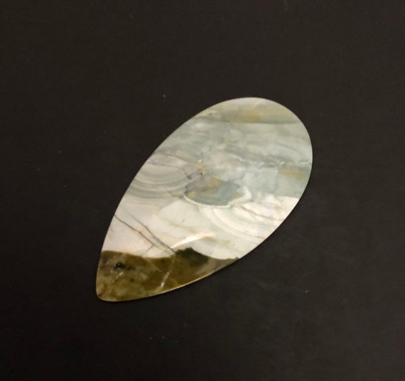 Landscape Jasper Cabochon 61.4 ct Scenic Jasper cabochon size 40mm by 28mm Designer Jasper Cabochon