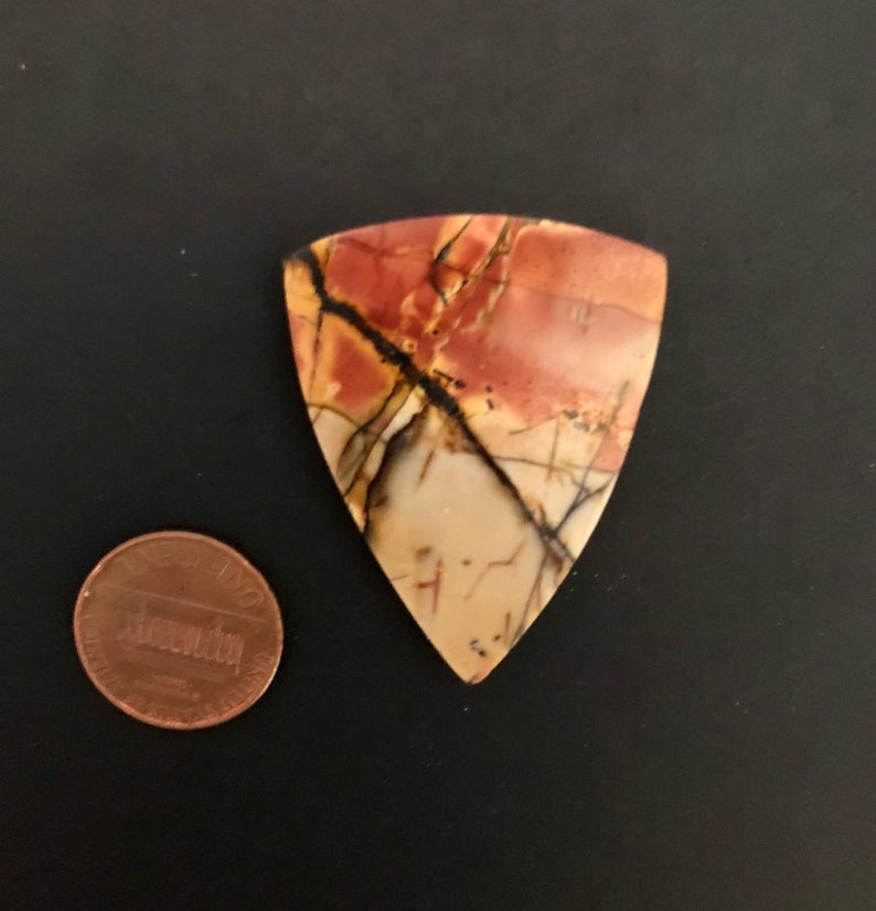 Dynasty Jasper Cabochon VERY BEAUTIFUL! Designer Cabochon 40x30x6mm Designer Jasper Cabochon Perfect Polish on two sides