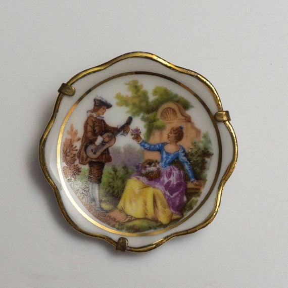 Vintage 1950s Fragonard Limoges France Porcelain B