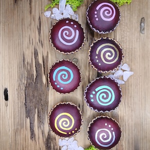 Self Love Palm Rawhide Rattles | Tiny Rattle | Travel Shaman Rattle | Power Symbol Rattle | Rose Quartz Rattle