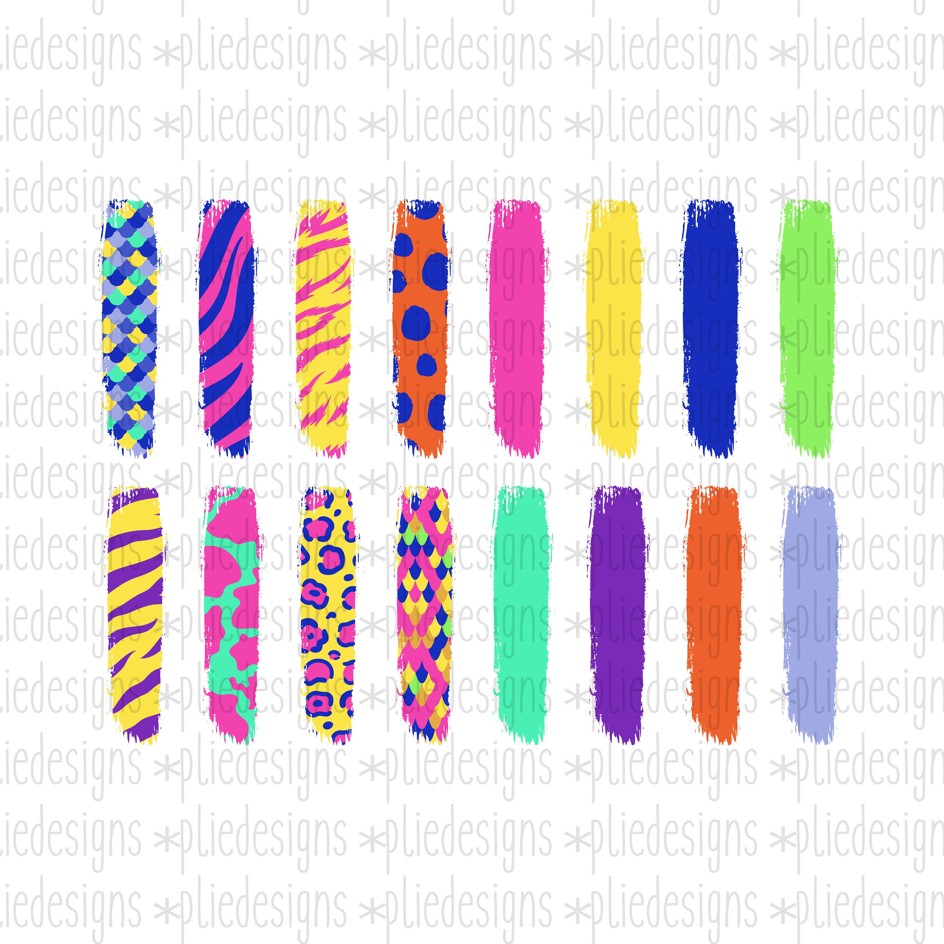 Zebra Clip Art Zebra Brushes Brushstroke Png Brush Stroke | Etsy
