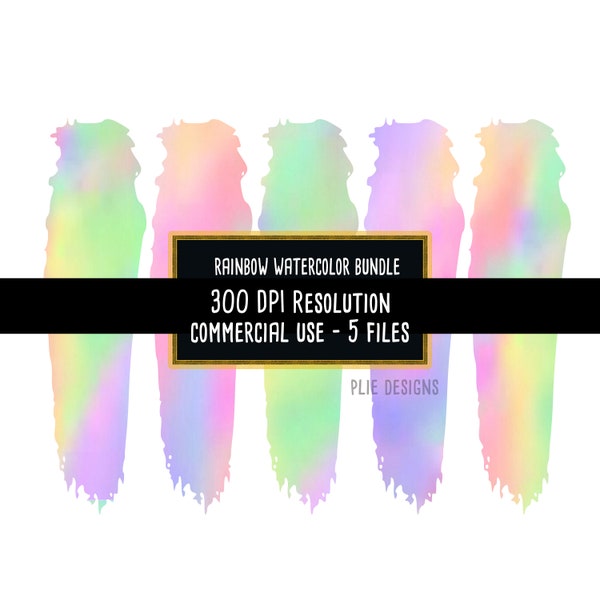 Tie dye brushes, brushstroke png, brush stroke png, pastel clipart, rainbow png, design element, graphic design, diy clip art, watercolor