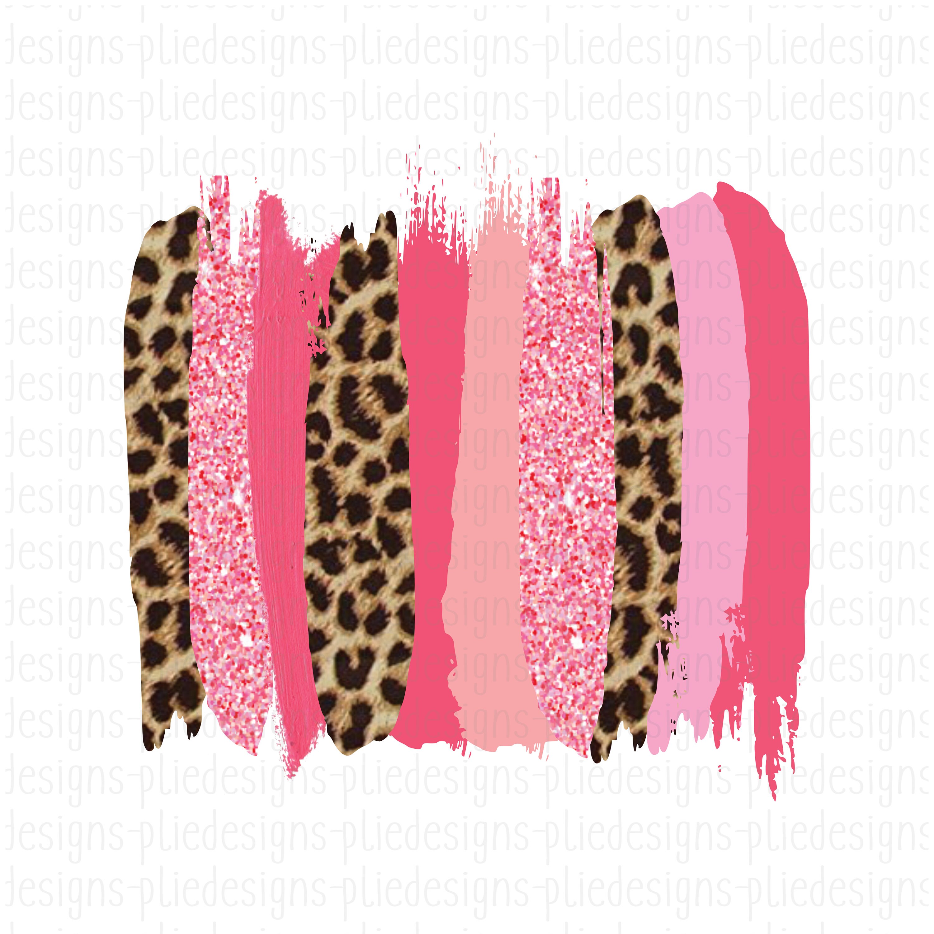 Art & Collectibles Drawing & Illustration Cheetah print brush strokes