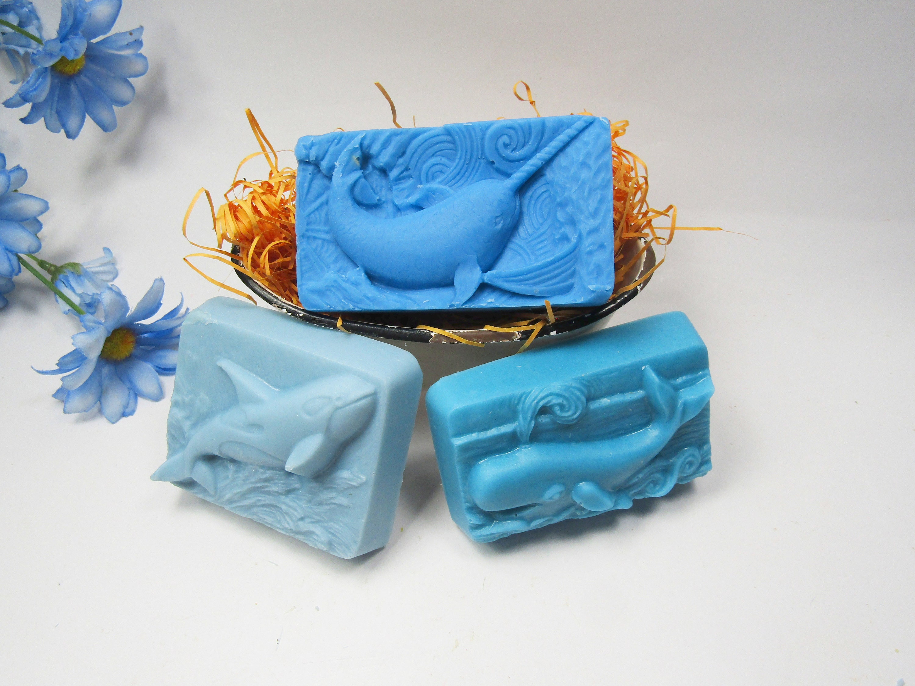 Whale Soap Gift Set, Narwhal, Orca, Sperm Whale, Ocean Decor - Etsy