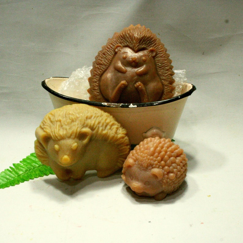 Hedgehog Soaps 3 Different Choices of Adorable Hedgehog Soap Etsy
