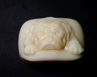 Handmade Pug Dog Soap: Novelty Gift for Pug Lovers