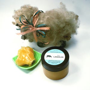 Lanolin - 4 ounce or 8 ounce, pure lanolin for skin care, lanolin for nursing moms, lanolin for diaper covers