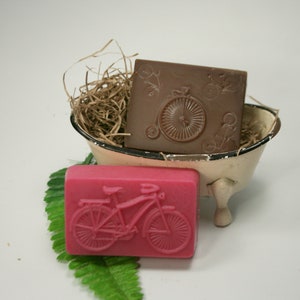 Bike Soap Set, Cyclist Gift, Wheelman&#39;s Club Gift, Bicycle Gift for Son, Husband, Dad, Brother, Friend