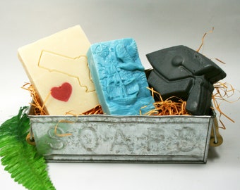 Massachusetts Soap Set, Massachusetts Gift, Massachusetts Souvenir, Massachusetts Themed Gift, Moving to Massachusetts Gift