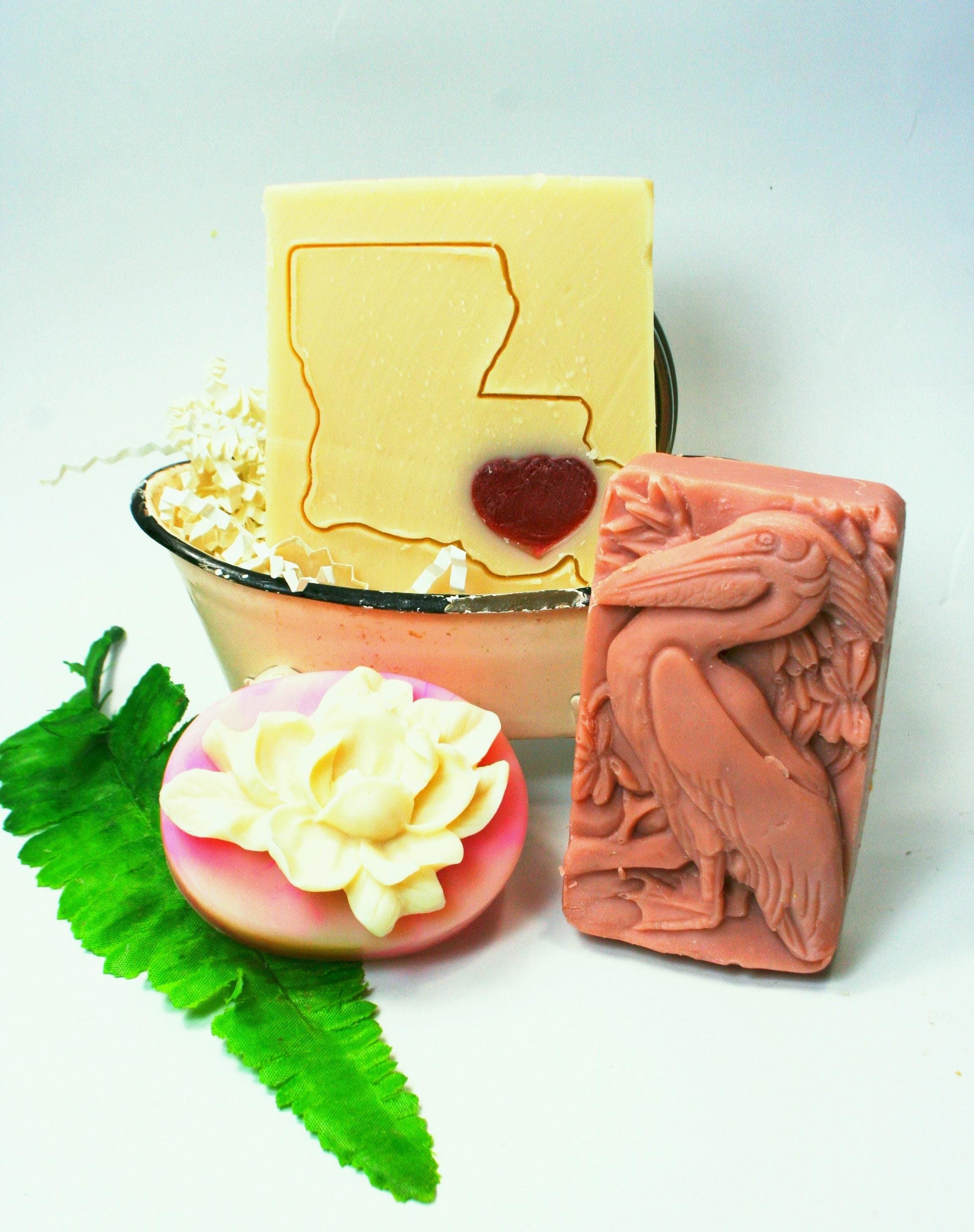 Louisiana Soap Gift Set: Pelican, Magnolia, Mardi Gras