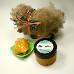 Lanolin - 4 ounce or 8 ounce, pure lanolin for skin care, lanolin for nursing moms, lanolin for diaper covers