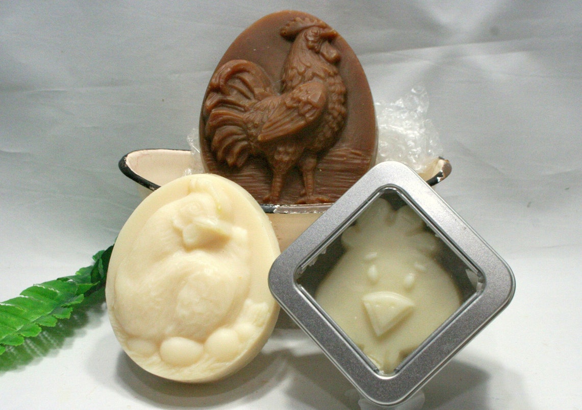 Chicken Soap Hen and Rooster Chicken Soaps and Chicken Themed Etsy