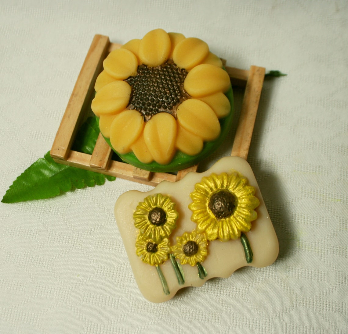 Sunflowers Soap Set of 2 Different Sunflower Themed Etsy