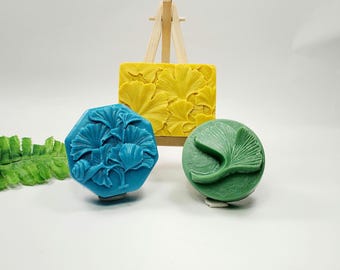 Gingko Leaf Handmade Soap Set, Eco-Friendly Gift