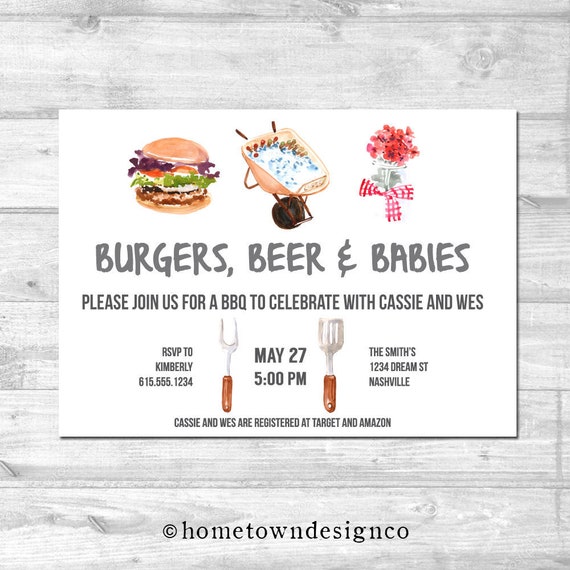 baby shower cookout invitations