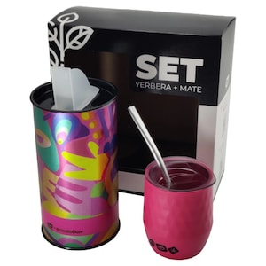 Kit Mate cup Quo con tapa + Yerbera.