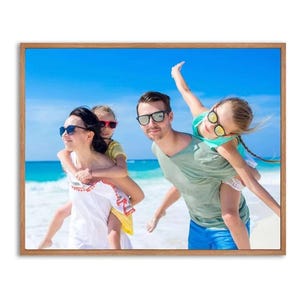 Personalized Photo Canvas Print with Floating Frame: Custom Wall Art