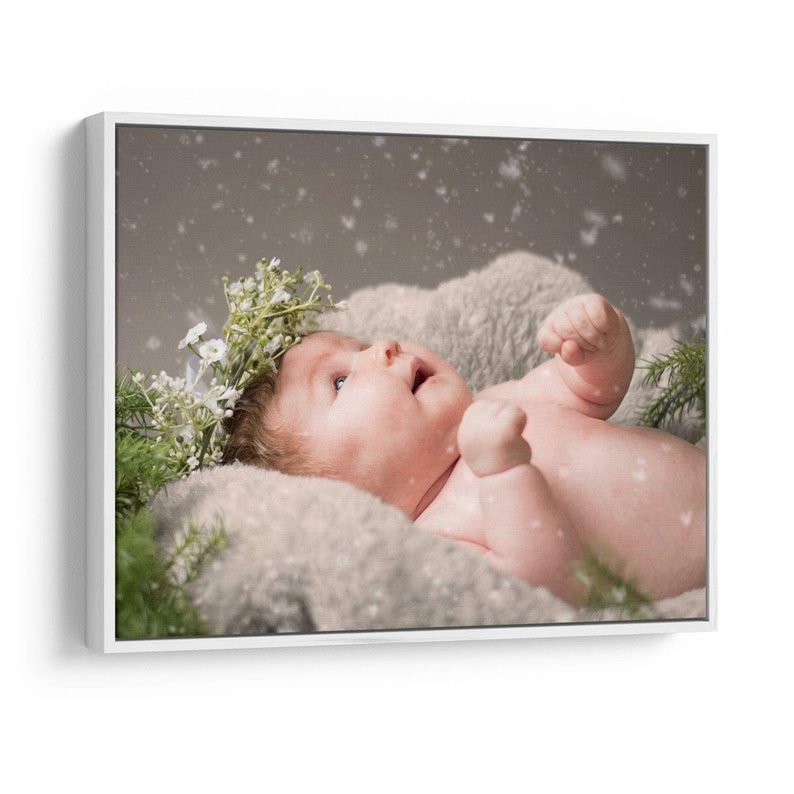 Personalized Photo on Canvas Prints With Floating Frames 4 colors image 7