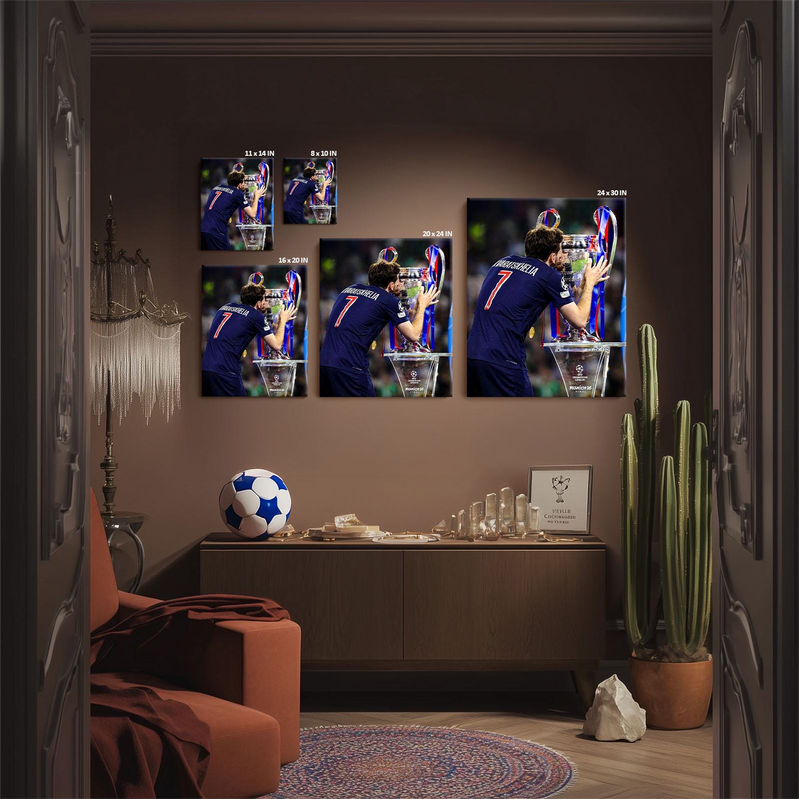 Utahcr Poster Sur Toile PSG Paris St Germain 2025 - Vainqueurs De