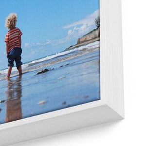 Personalized Photo on Canvas Prints With Floating Frames 4 colors image 8