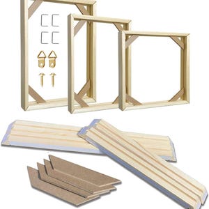 DIY Wood Canvas Stretcher Bars: No-Nail Design, Brazilian White Wood