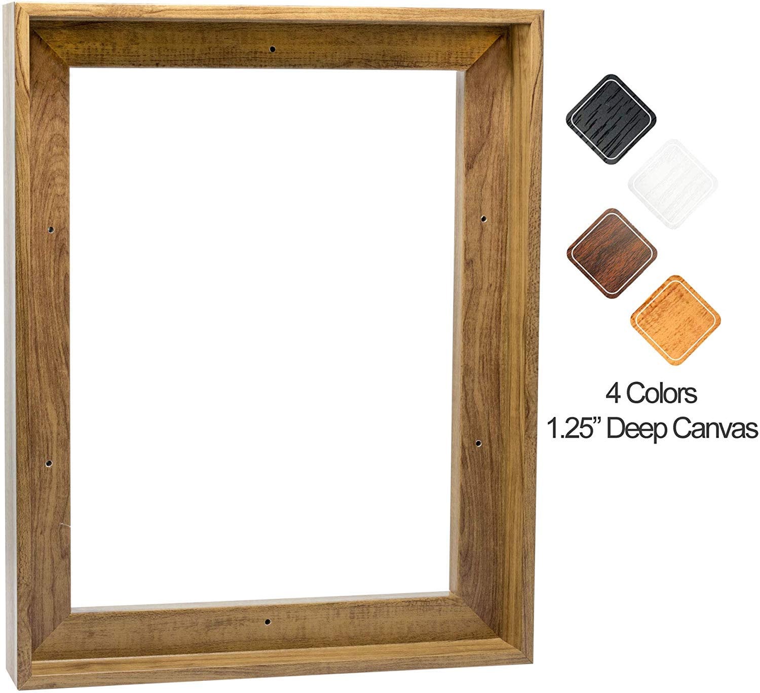 Creative Mark Wooden Plein Air Frames For Canvas Paintings – Gold Lined  Black Vintage Floater Frames – 12” X 16” : : Home