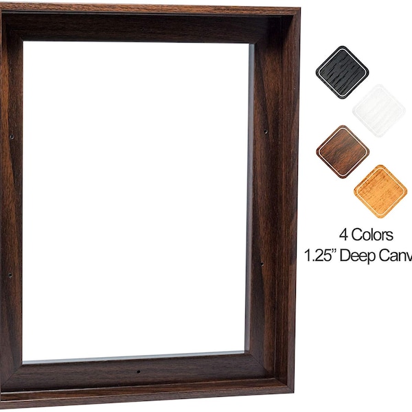 Canvas Floating Frame 1-1/4" Deep | Custom size floater frame | DIY canvas frame Picture Art Wall Decor