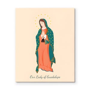 Virgin Mary Framed Canvas Art: Our Lady of Grace, Guadalupe, Fatima