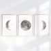 Sheila Murphy reviewed Set of 3 Moon Prints, High Quality Moon phases poster, Boho Chic Lunar Phases wall art, La Lune Affiche, Sacred Moon, Above bed Art, Space