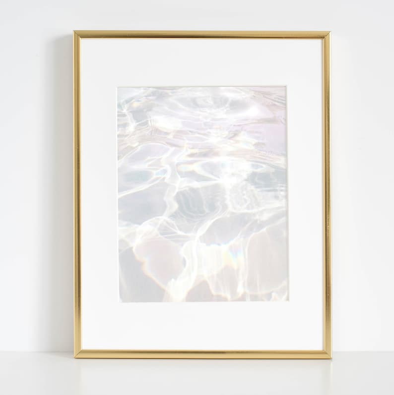 White Water Print White Aesthetic Wall Art White Texture Etsy