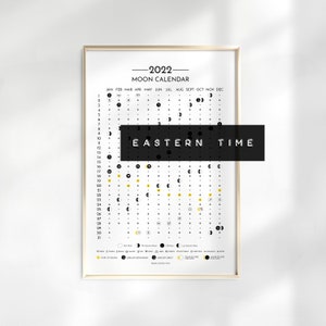 Full Moon Calendar 2022 Pacific Time Moon Calendar 2022 Lunar Calendar 2022 2022 Calendar | Etsy Singapore