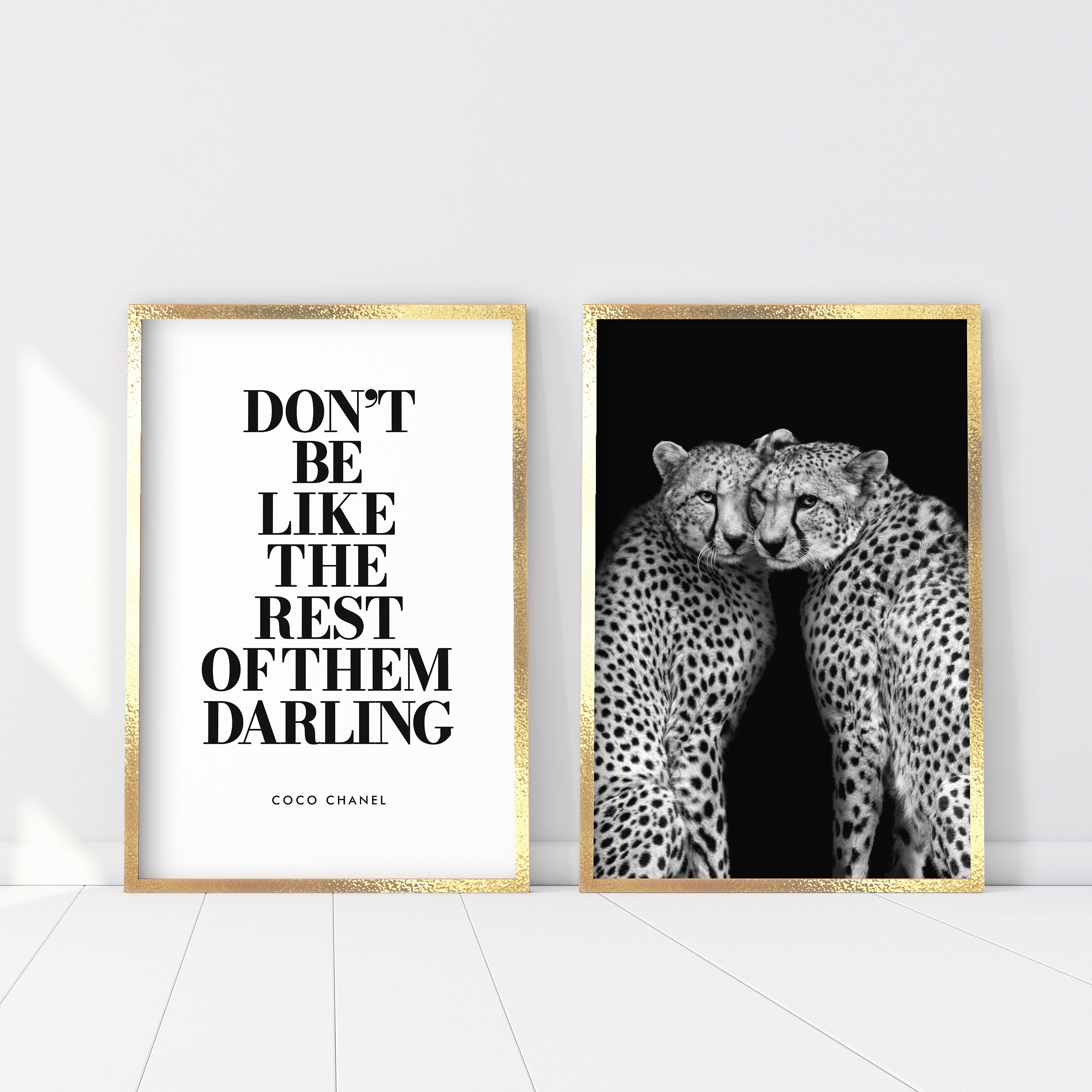  don't be like the rest of them darling Coco Chanel: 6X9  Journal, Lined Notebook, 110 Pages – Cute and Encouraging on Black with  Diamond on Back Cover for Women, Girls, Teen