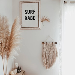 Surf Babe Print, High fashion Surf Girl Poster, Coco Surf, Surf Babe Wall Art, Beach House Surfer decor, Ocean Wave Art, California Decor image 6