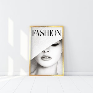 Fashion Cover Print, Fashion Magazine Poster, Fashion Model Wall Art, Fashion lady Poster, Vintage Fashion Photography, Fashion Woman Art