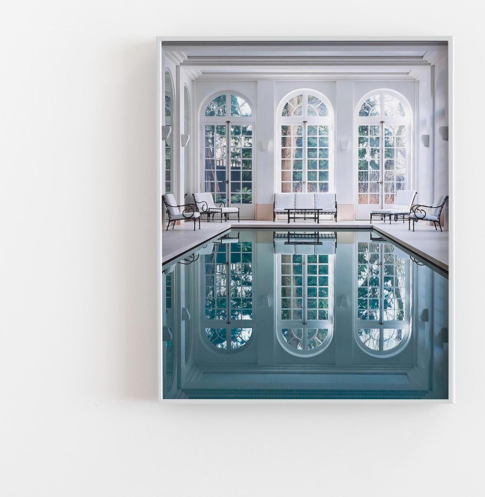 Indoor Pool Print, Architecture Poster, Pool Art, Chic Pool Wall Art ...