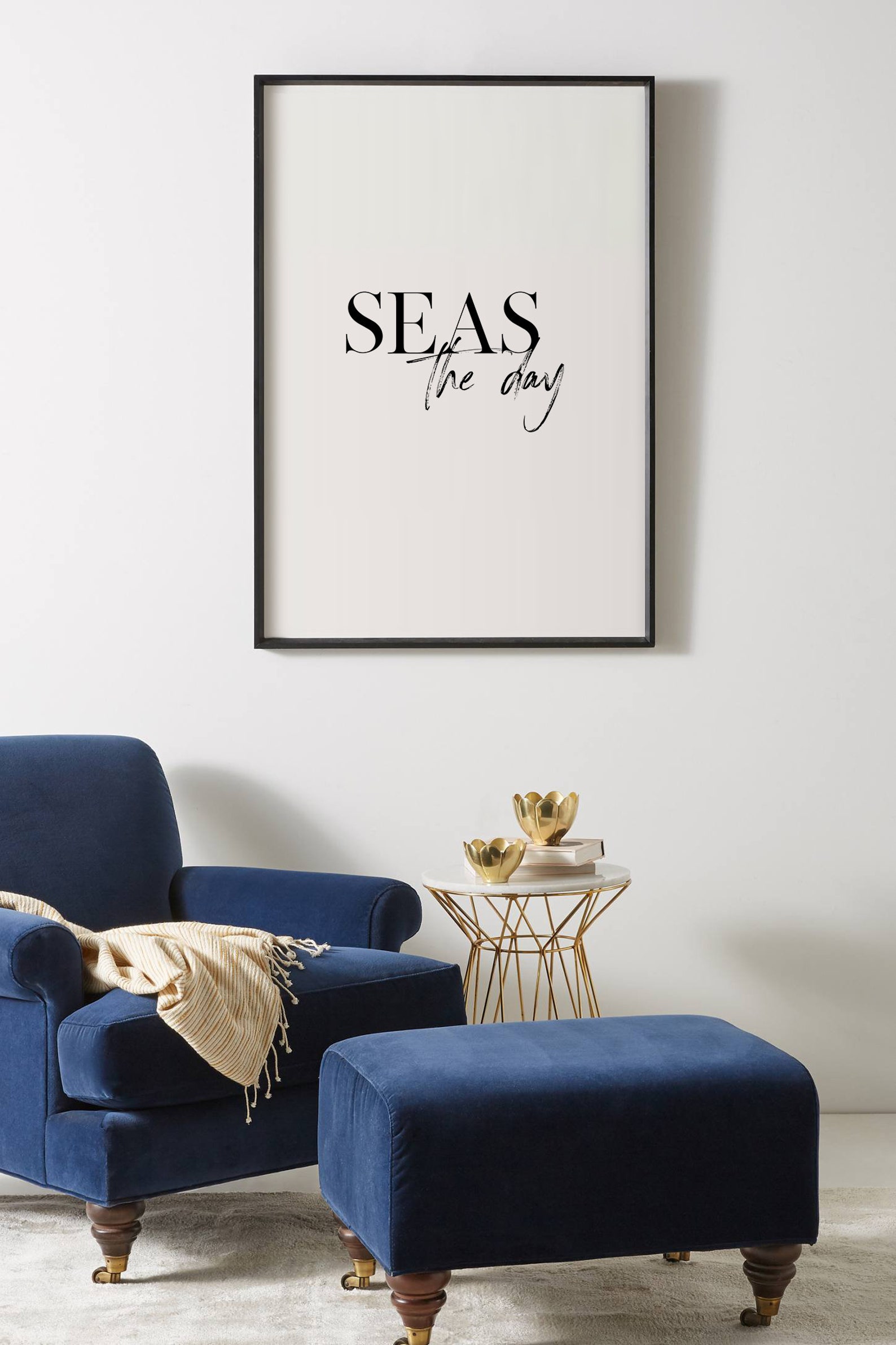 Seas the Day Poster Seize the Day Printsea Quote Wall Art Etsy
